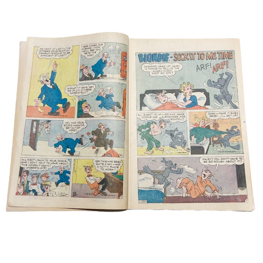 Vintage 1969 Blondie Comic Book Vol 2 No 182 Chic Young Charlton Men at Work 60s - Picture 2 of 8